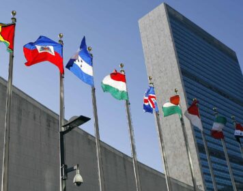 United Nations flags