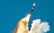 Trident missile leaves the water