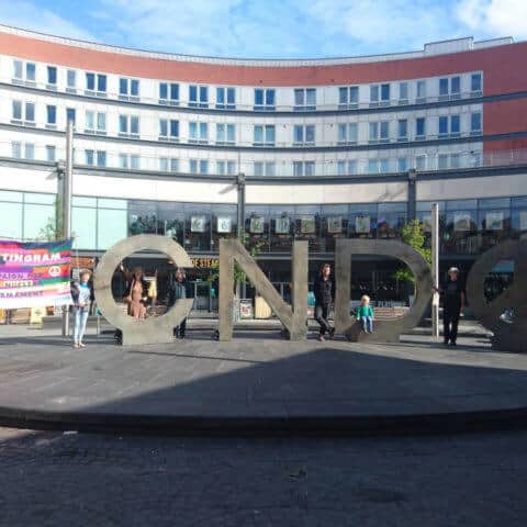 CND symbol in Nottingham
