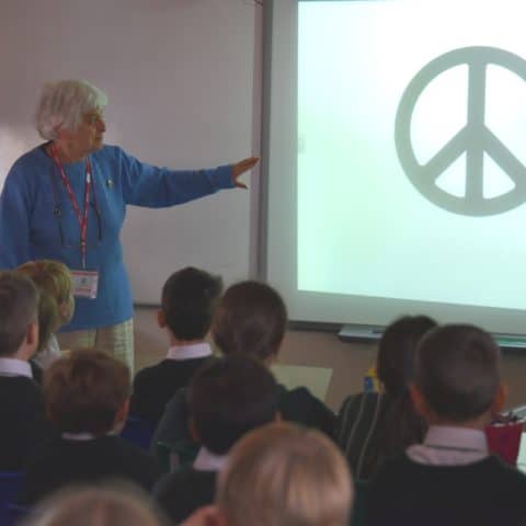 Peace Education session in classroom