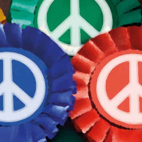 Rosettes with CND logos