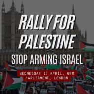 Rally for Palestine: Stop arming Israel