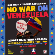 'No War on Venezuela' - London public meeting