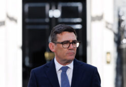 Andy Burnham outside No. 10 Downing Street